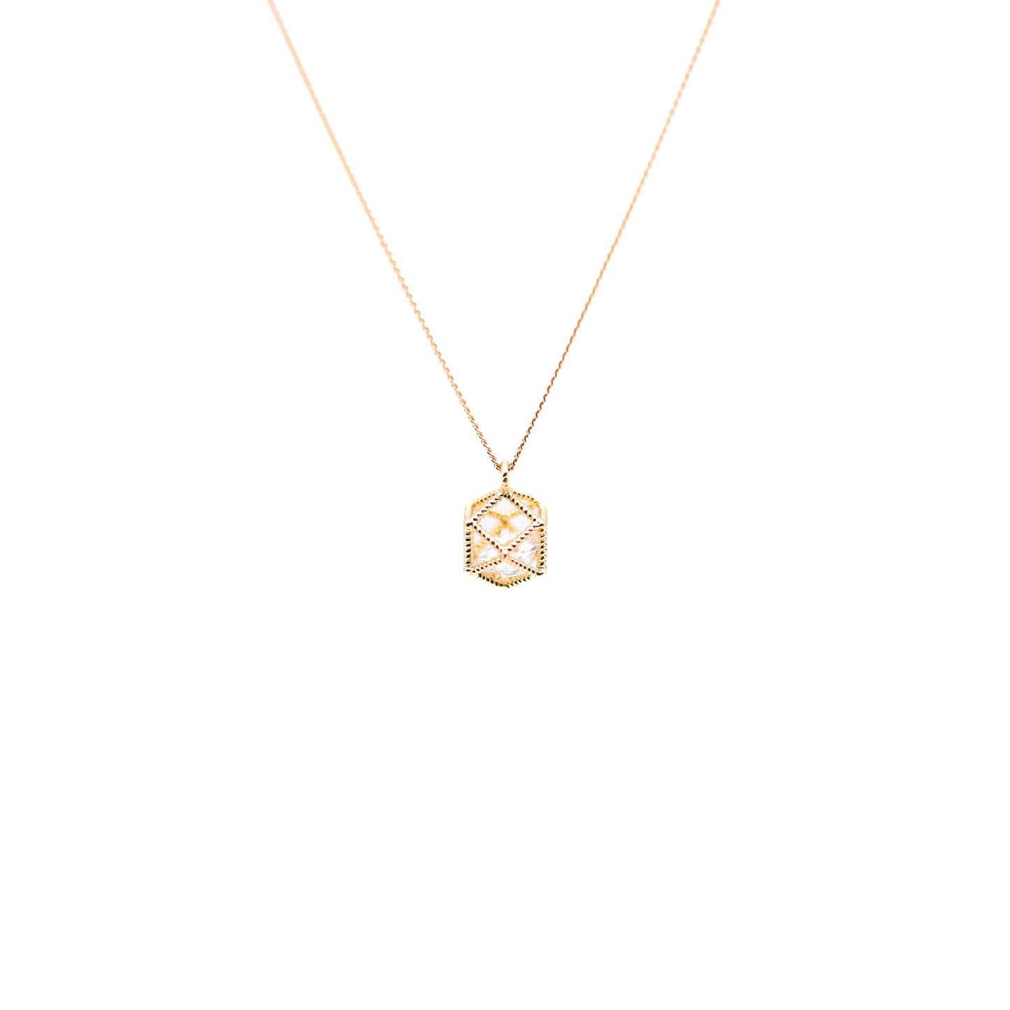 قلادة قفص الكريستال